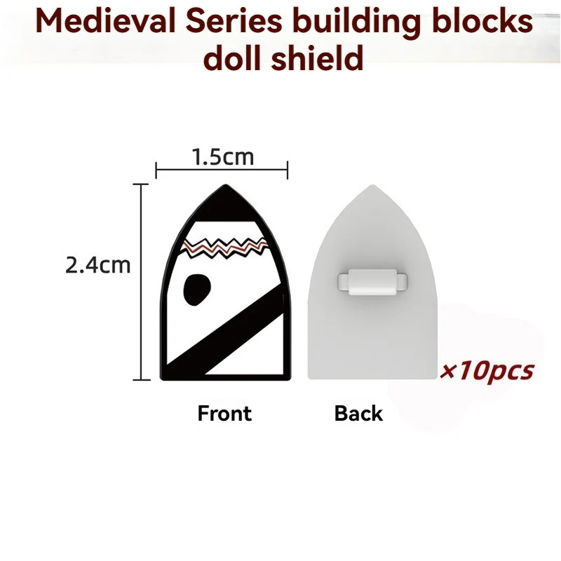 N3031-3033 Medieval Egyptian Shield Minifigures - Image 3