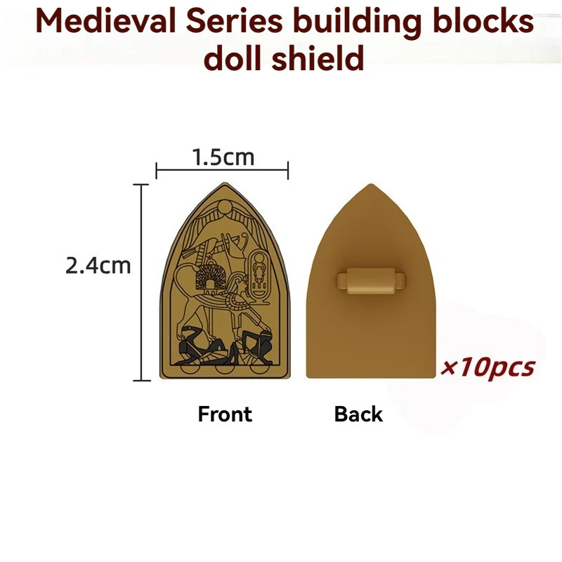 N3031-3033 Medieval Egyptian Shield Minifigures - Image 4