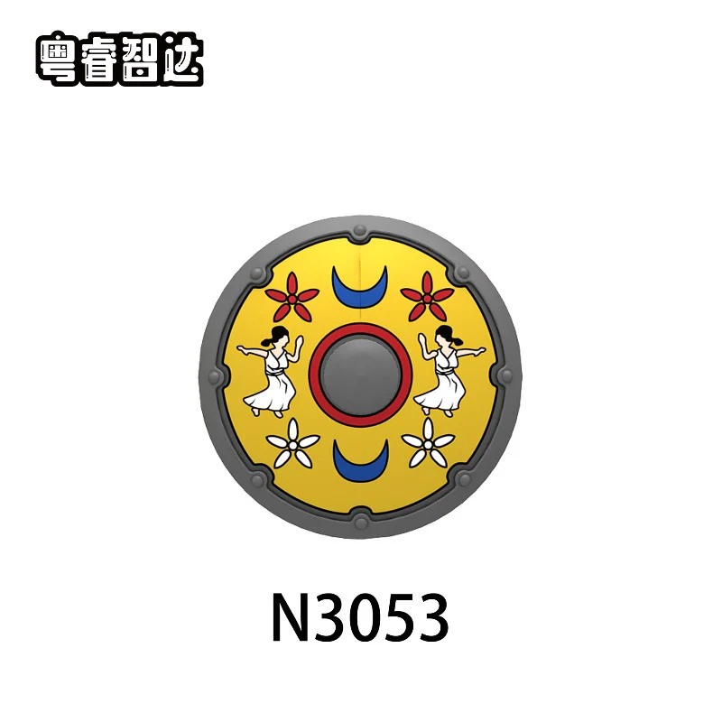 N3052-3055 Medieval castle Roman round shield Minifigures - Image 3