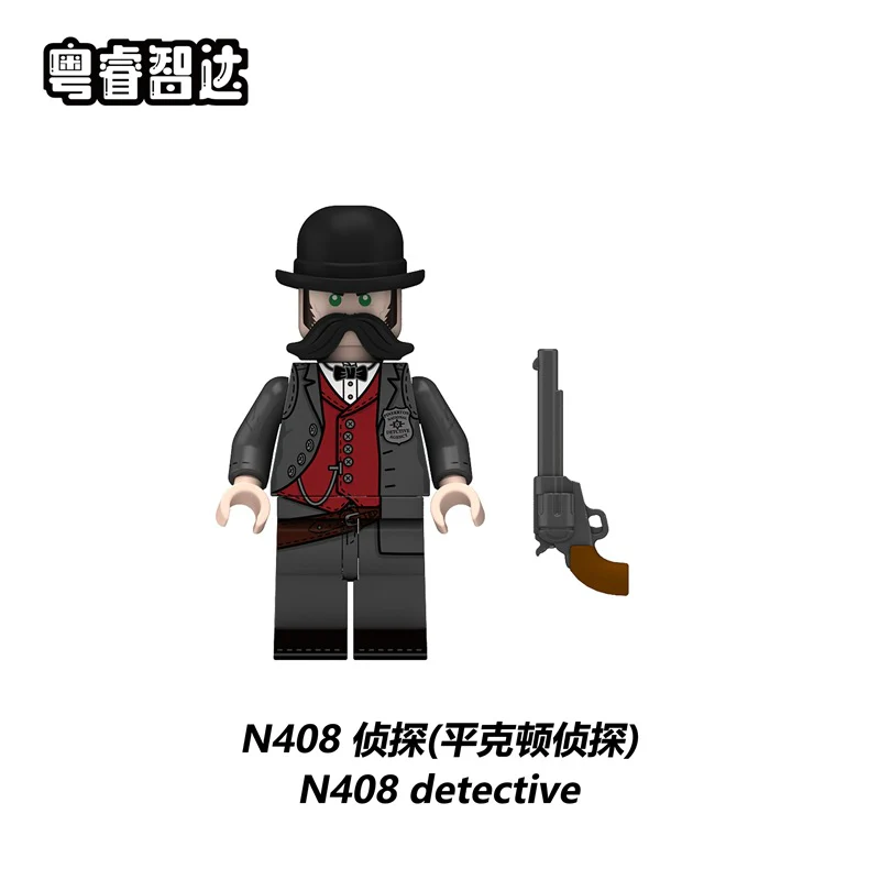 N403-408 American Western Cowboy Minifigures - Image 7