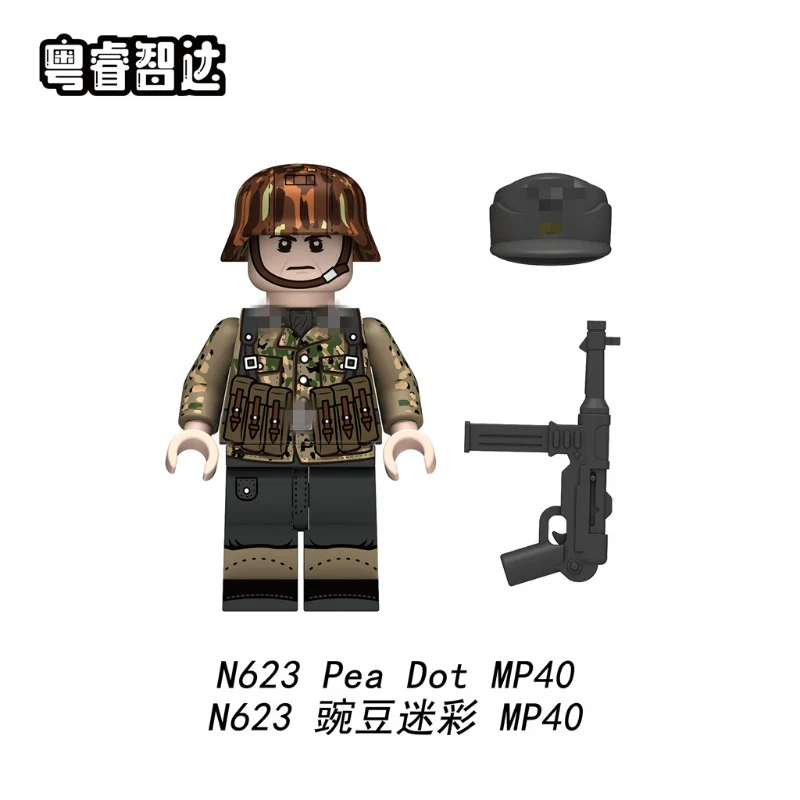 N621-624 Pea camouflage Soviet infantry Series Minifigures - Image 4
