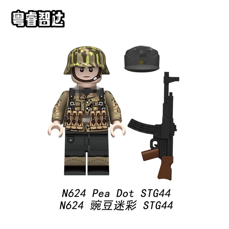 N621-624 Pea camouflage Soviet infantry Series Minifigures - Image 5