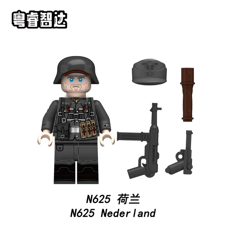 N625-628 World War II Foreign Legion soldier minifigure - Image 2
