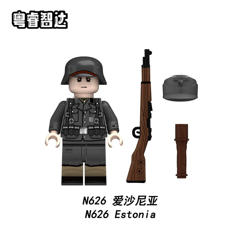 N625-628 World War II Foreign Legion soldier minifigure - Image 3