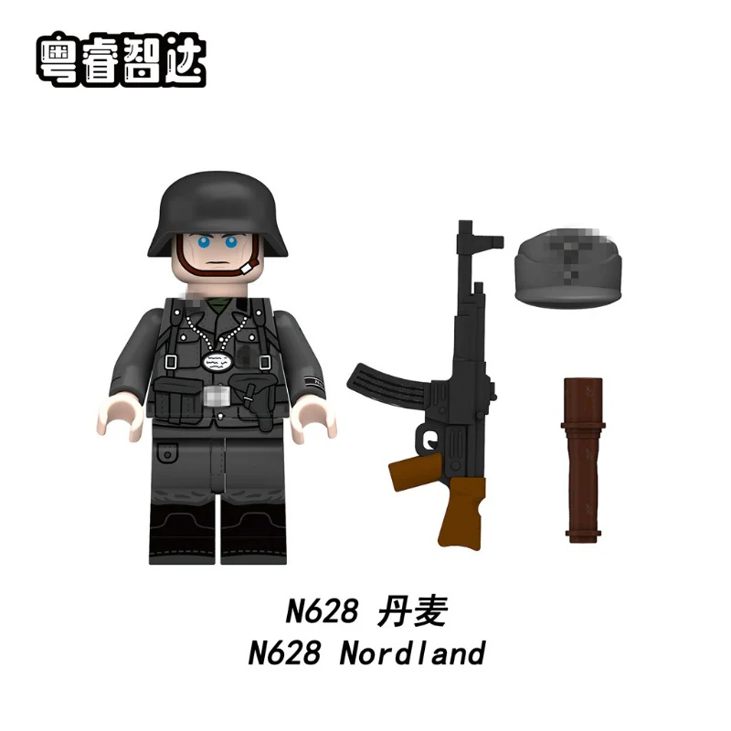 N625-628 World War II Foreign Legion soldier minifigure - Image 5