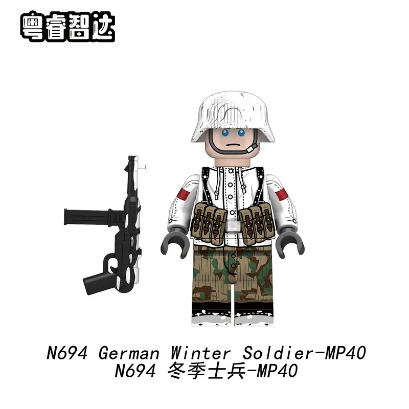 N692-695 Winter Snow Soldiers Minifigures - Image 4