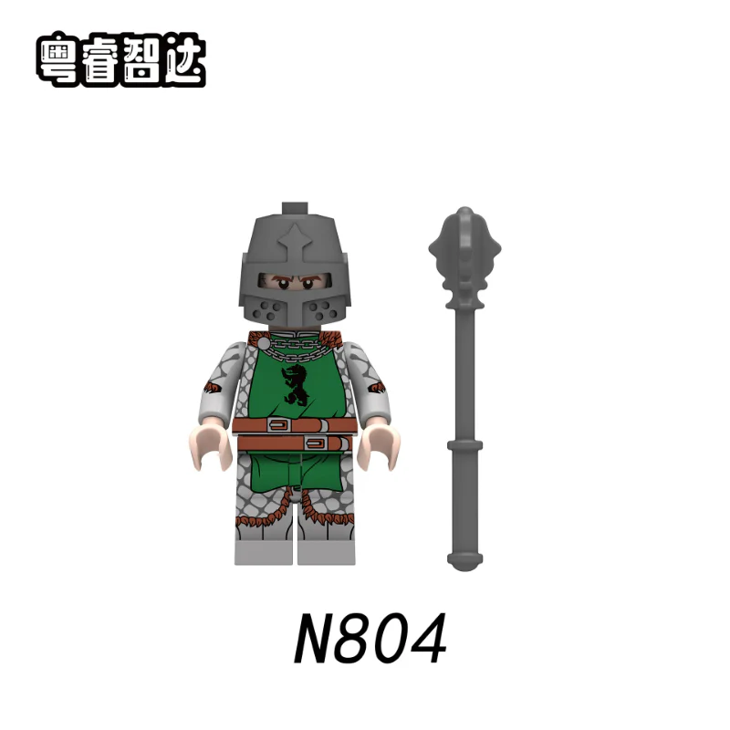 N801-804 Medieval Ancient Rome Battle Infantry Knight Minifigures - Image 5