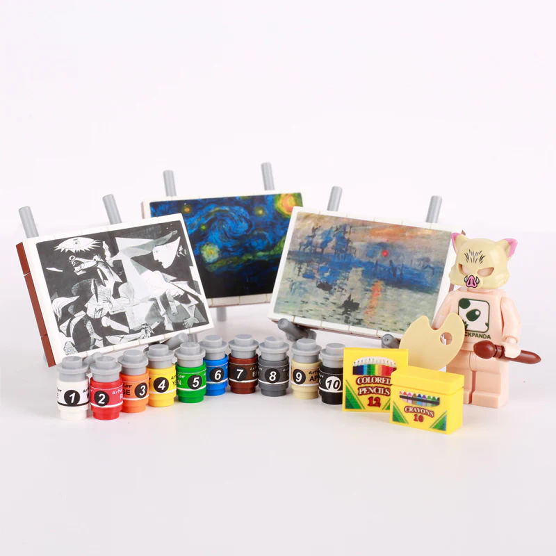 Oil Painting Easel Palette Minifigure Accessories - Image 2