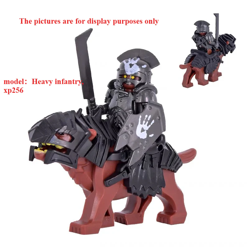 P8011-8014 Wolf Medieval Warcraft Minifigures - Image 3