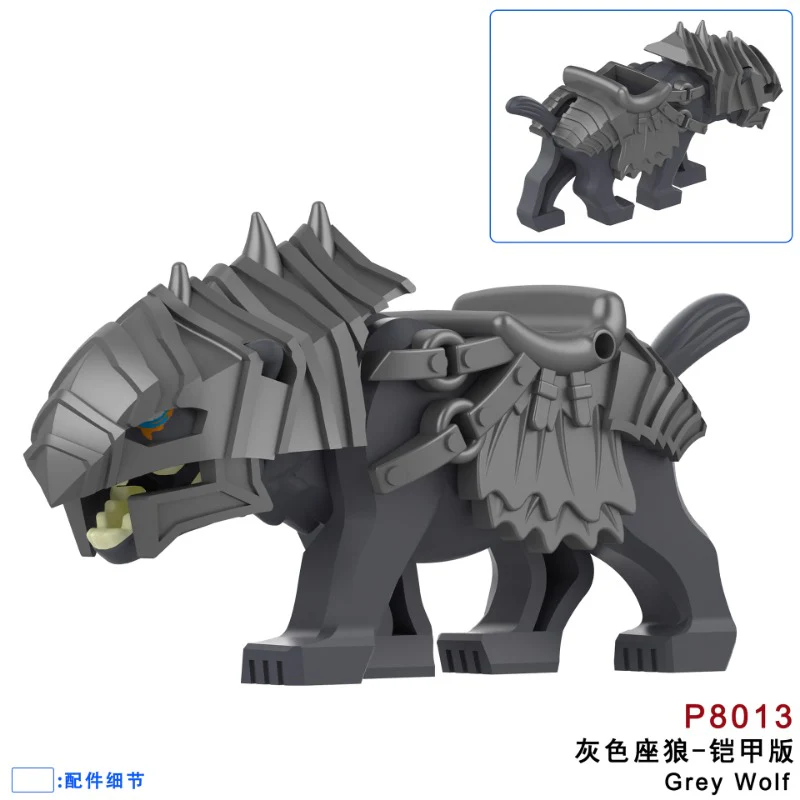 P8011-8014 Wolf Medieval Warcraft Minifigures - Image 6