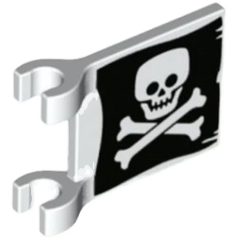 PARTS 11055pr9999 69439 2x2 Printed Pirate Flag 5pcs - Image 2