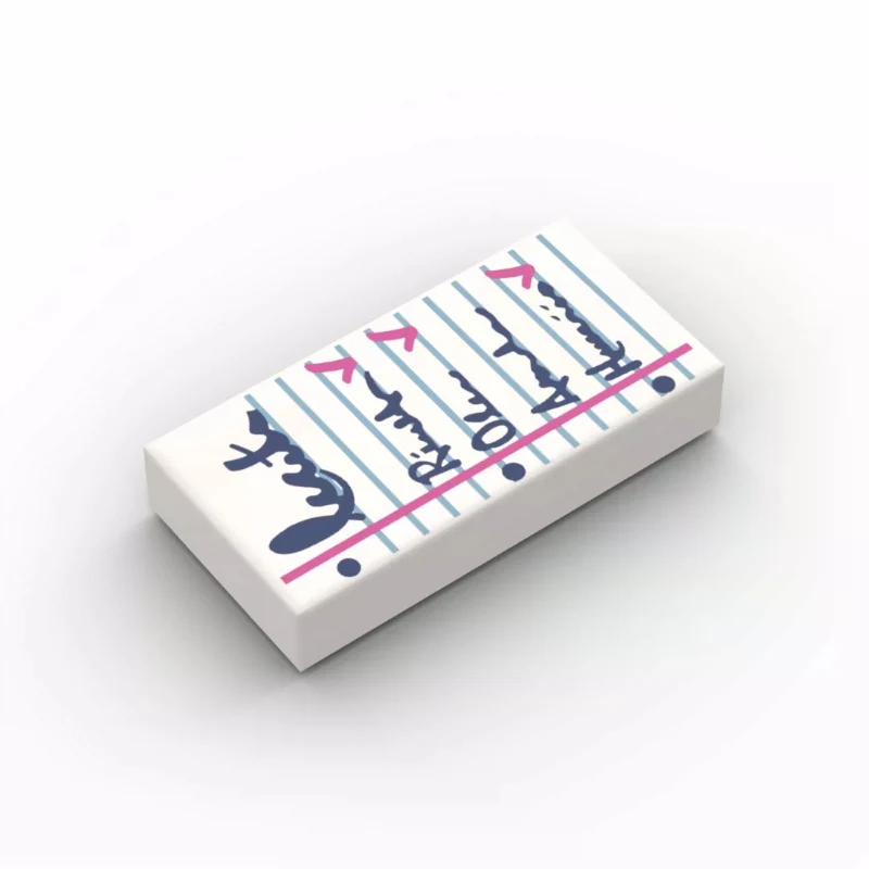 PARTS 3069 1x2 Flat Tile Printed Part 5PCS - Image 20