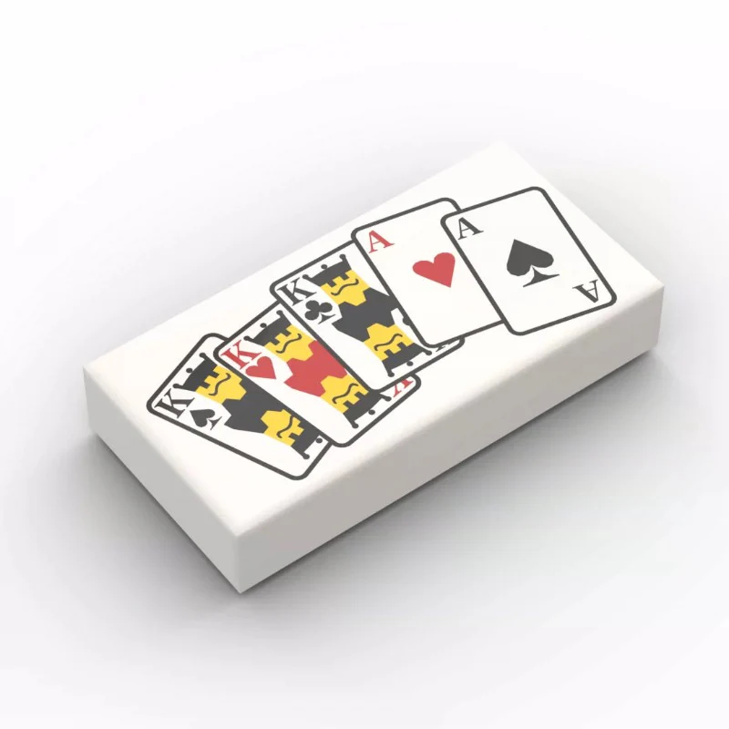 PARTS 3069  1x2 Playing Card Print Part 5PCS - Image 8