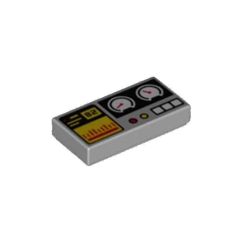 PARTS 3069 1x2 Smooth Printed Dashboard with Speedometer 5PCS - Image 13