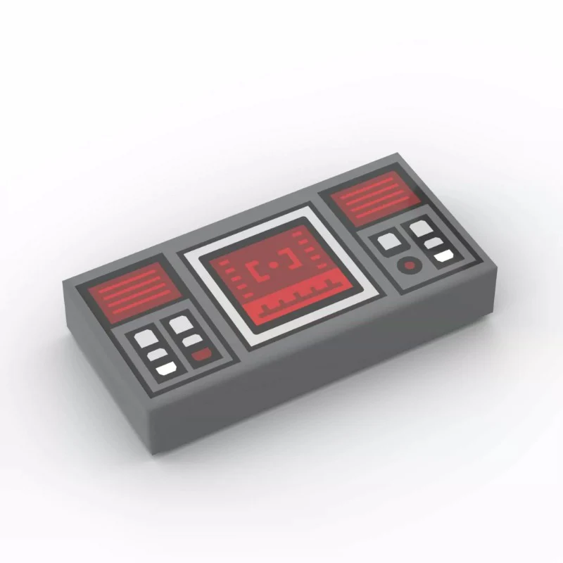 PARTS 3069 1x2 Smooth Printed Dashboard with Speedometer 5PCS - Image 9