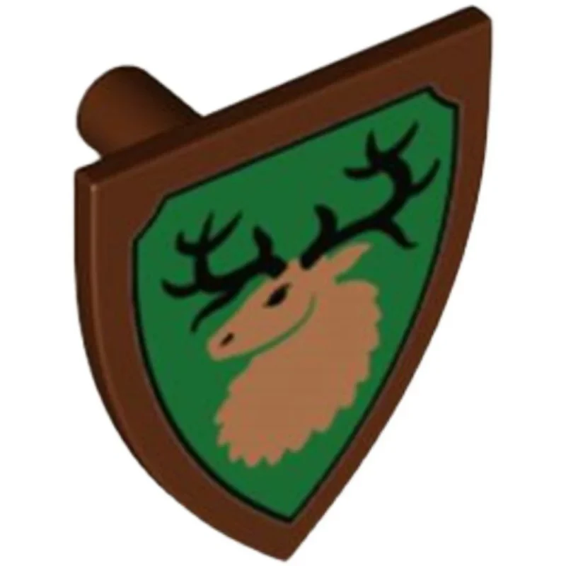 PARTS 3846 Crown Lion Wolf Head  Falcon Elk Crusader Shield 5PCS - Image 11