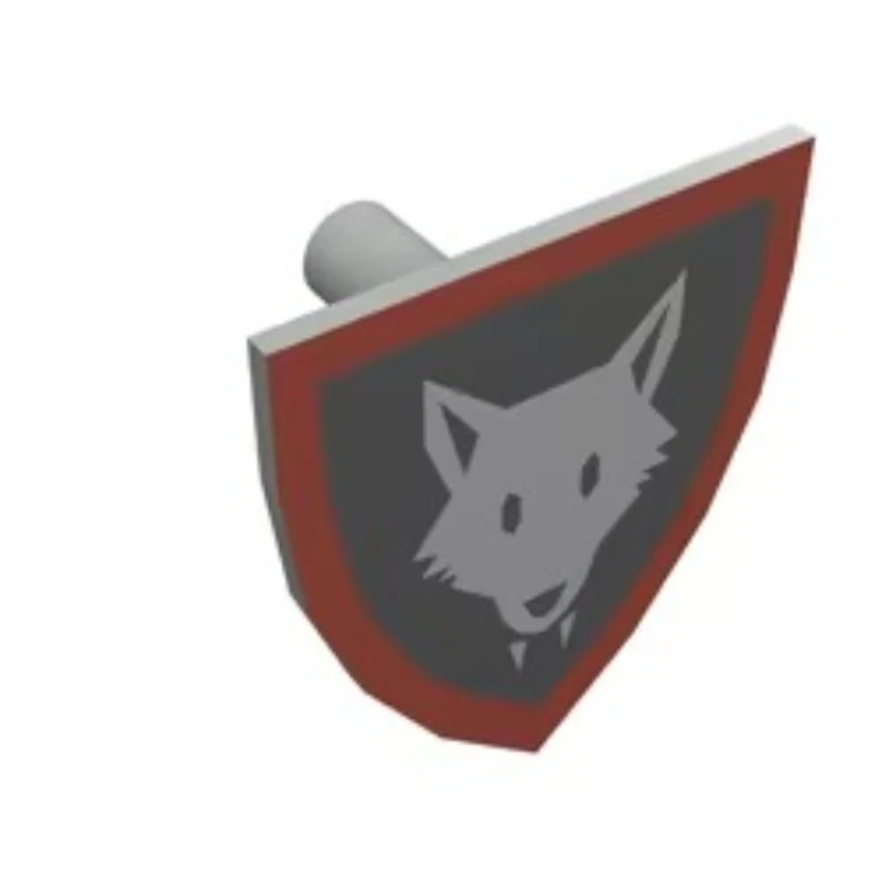 PARTS 3846 Crown Lion Wolf Head  Falcon Elk Crusader Shield 5PCS - Image 3