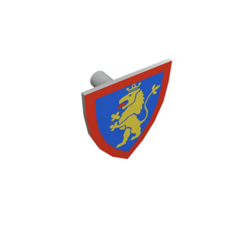 PARTS 3846 Crown Lion Wolf Head  Falcon Elk Crusader Shield 5PCS - Image 5