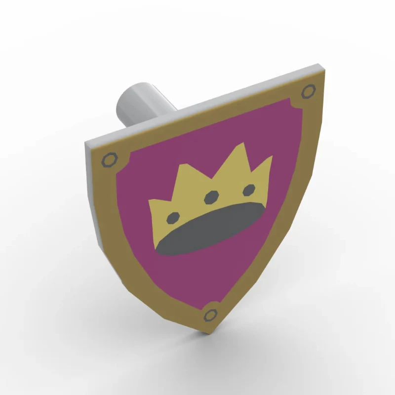 PARTS 3846 Crown Lion Wolf Head  Falcon Elk Crusader Shield 5PCS - Image 7