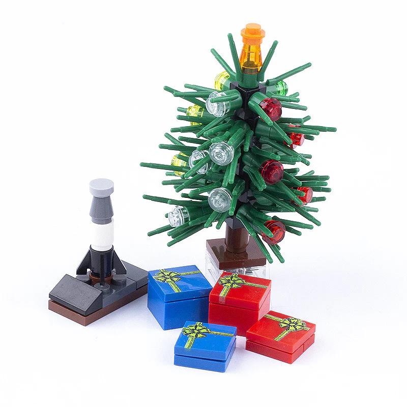 PARTS Christmas tree house sleigh reindeer wine cabinet fireplace - Image 3