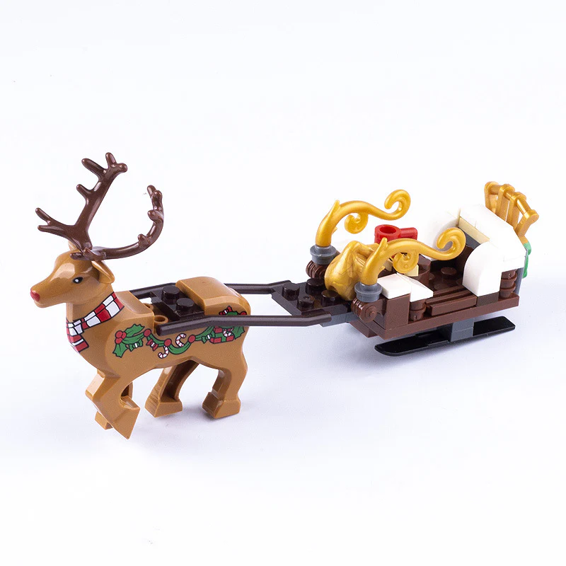 PARTS Christmas tree house sleigh reindeer wine cabinet fireplace - Image 6