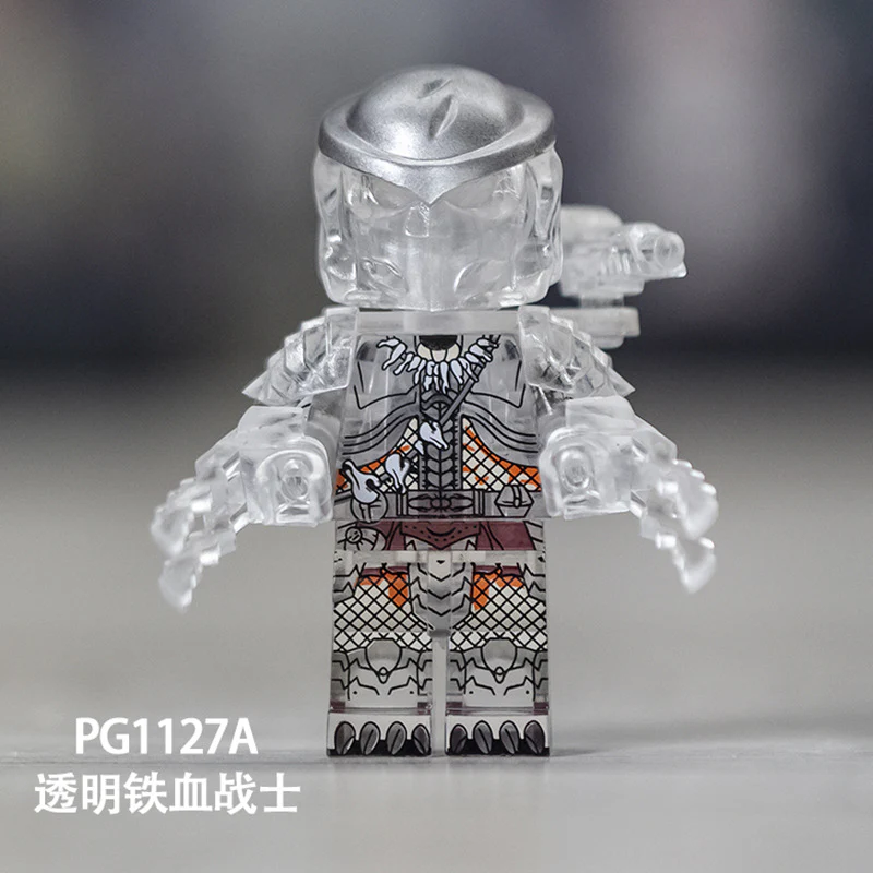 PG1127A PG1127B Predator transparent minifigures - Image 4