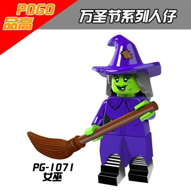 PG8080 Halloween witch vampire skull minifigures - Image 3