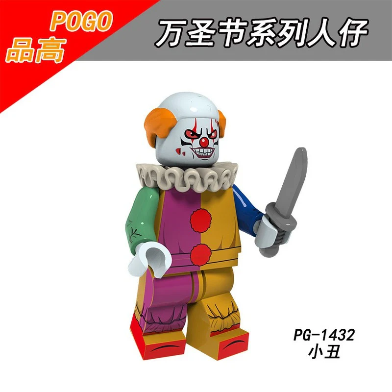 PG8171 Halloween clown zombie vampire witch series minifigure - Image 9