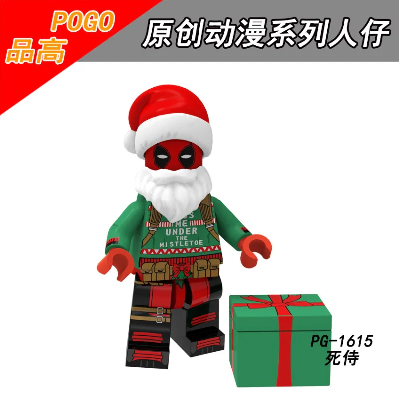 PG8185 Christmas Character Captain America Clown Deadpool Wolverine Minifigures - Image 4