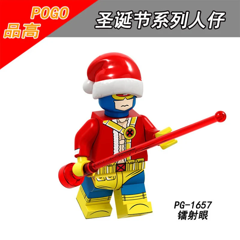 PG8189 Christmas Series Assembly Building Blocks Bat Girl Panther Marvel Captain Falcon Robin Minifigures - Image 6