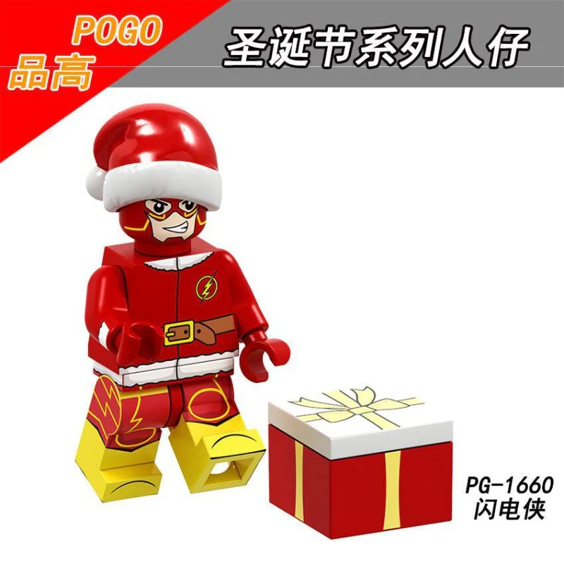 PG8189 Christmas Series Assembly Building Blocks Bat Girl Panther Marvel Captain Falcon Robin Minifigures - Image 9