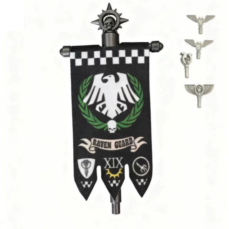 PJD90-105 medieval legion accessories flags Minifigures - Image 16