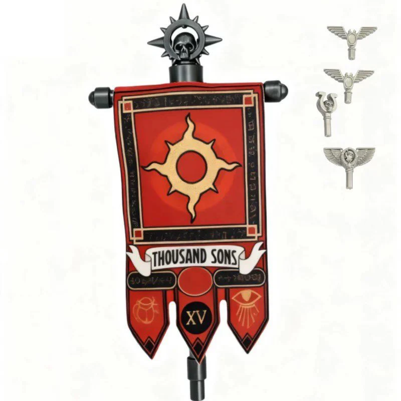 PJD90-105 medieval legion accessories flags Minifigures - Image 6