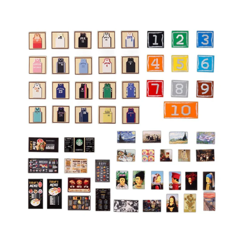 Posters Famous Paintings Basketball Uniforms Menu Food Accessories Light Board Printing - Image 5