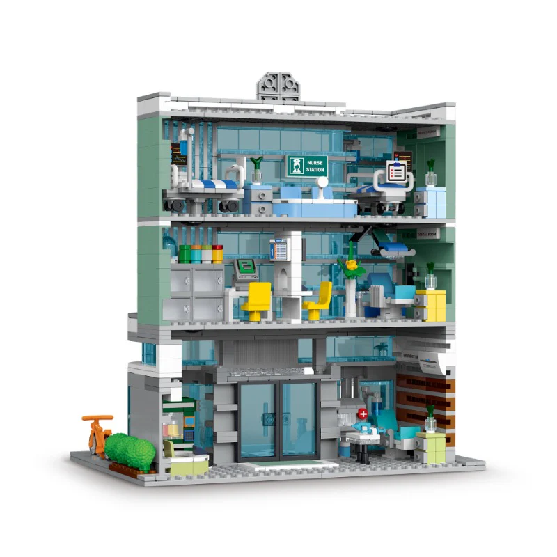 1350 pcs XMORK 20121 Cities Hospital - Image 2