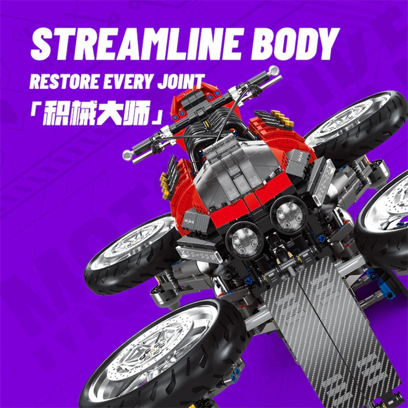 2245pcs JD033 Lazareth flying motorcycle - Image 2