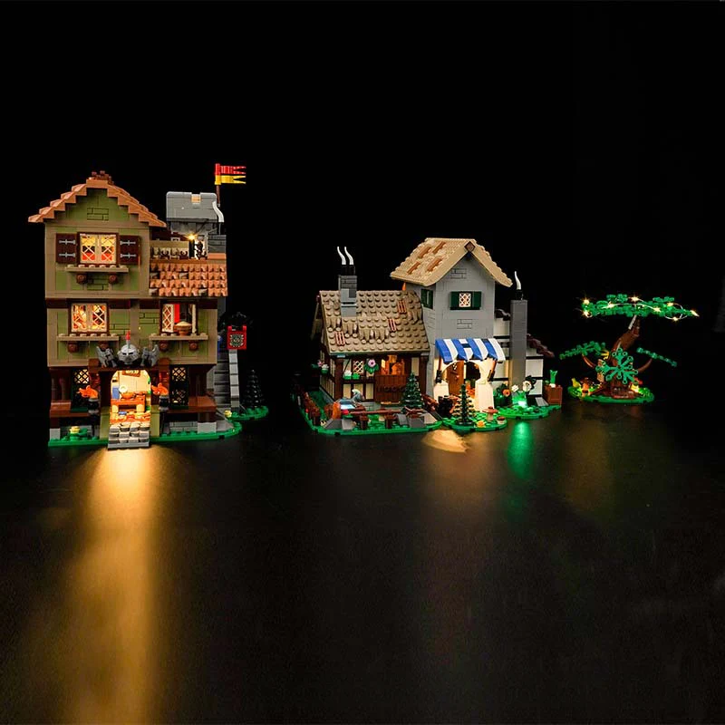 3304PCS D3586 Medieval Town Square - Image 5