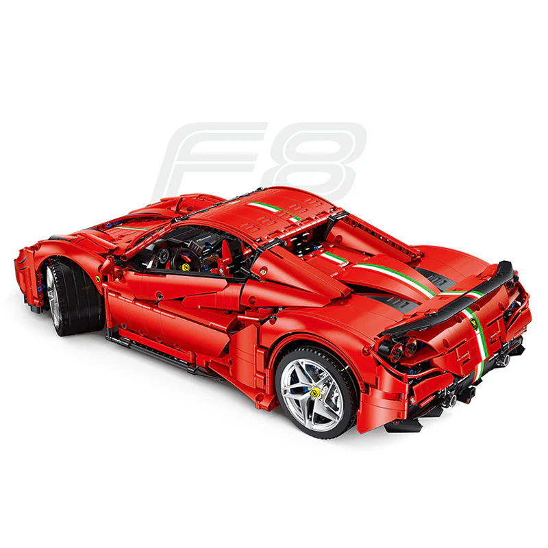 3781 pcs  JD018 Ferrari F8 - Image 2