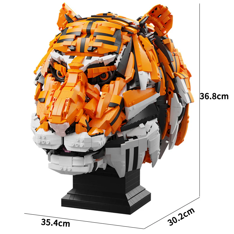 3000+PCS QIZHILE 103000 Tiger Head - Image 4