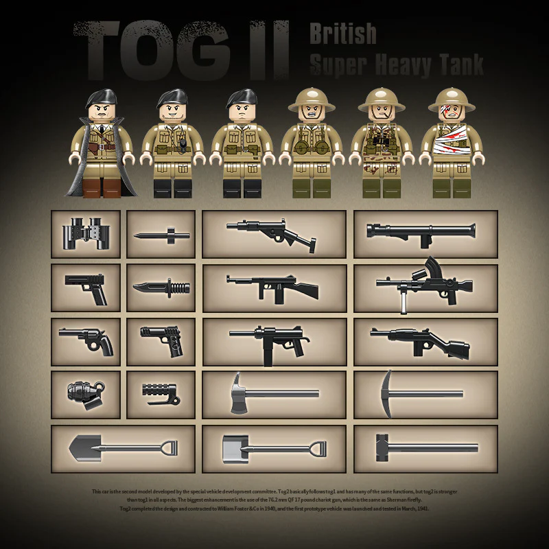 2288PCS QUANGUAN 100241 Britsh TOG II Super Heavy Tank - Image 3
