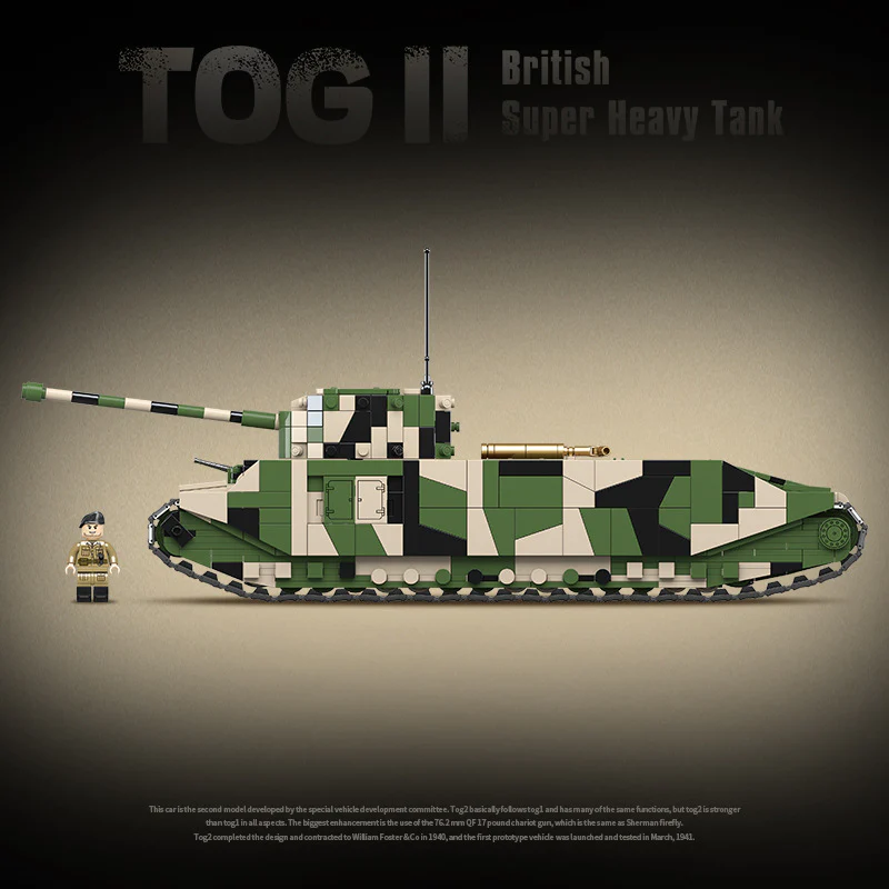 2288PCS QUANGUAN 100241 Britsh TOG II Super Heavy Tank - Image 5