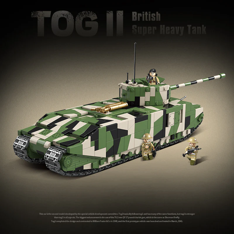 2288PCS QUANGUAN 100241 Britsh TOG II Super Heavy Tank - Image 6