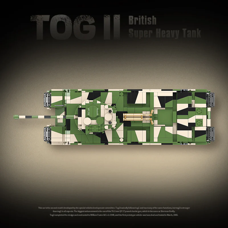 2288PCS QUANGUAN 100241 Britsh TOG II Super Heavy Tank - Image 7