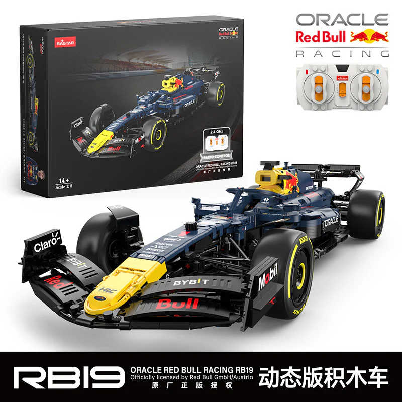 2464pcs RASTAR 92400 Red Bull F1 RB19 1:8 - Image 13