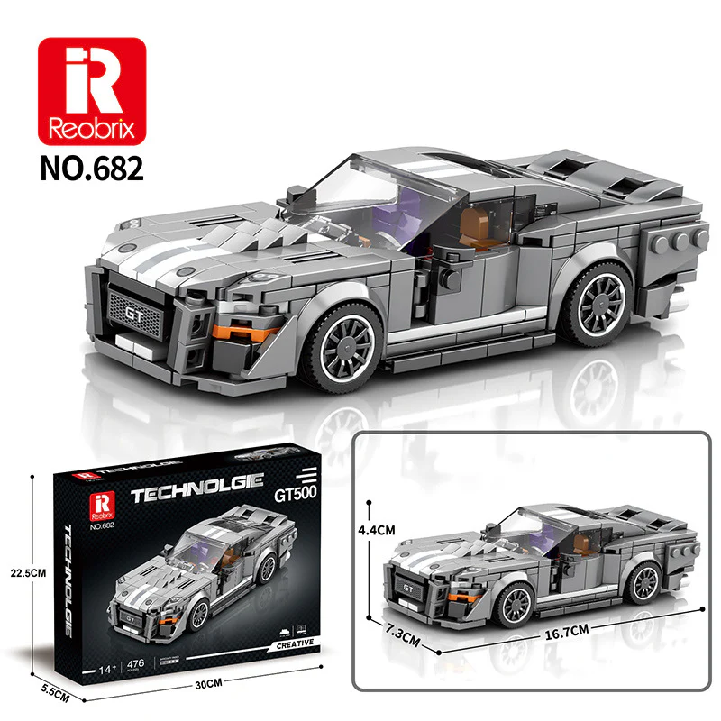 Reobrix 680 681 682 683 684 685 686 687 688 Porsche Audi Ford Dodge Bugatti Ferrari Lamborghini Rolls Royce Car - Image 8