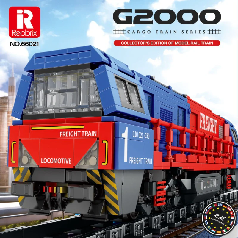 Reobrix European Electric Passenger Train- Taurus ES64U2 & Vectron & G2000 diesel locomotive freight train - Image 3
