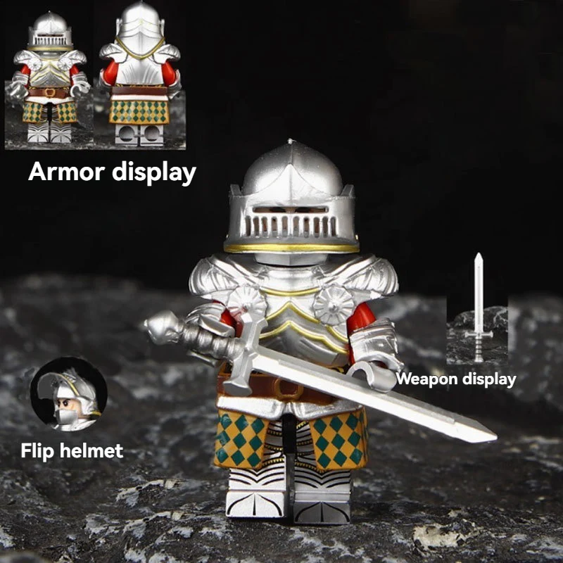 S128 S129 Medieval Castle Gothic Knights Minifigures - Image 3