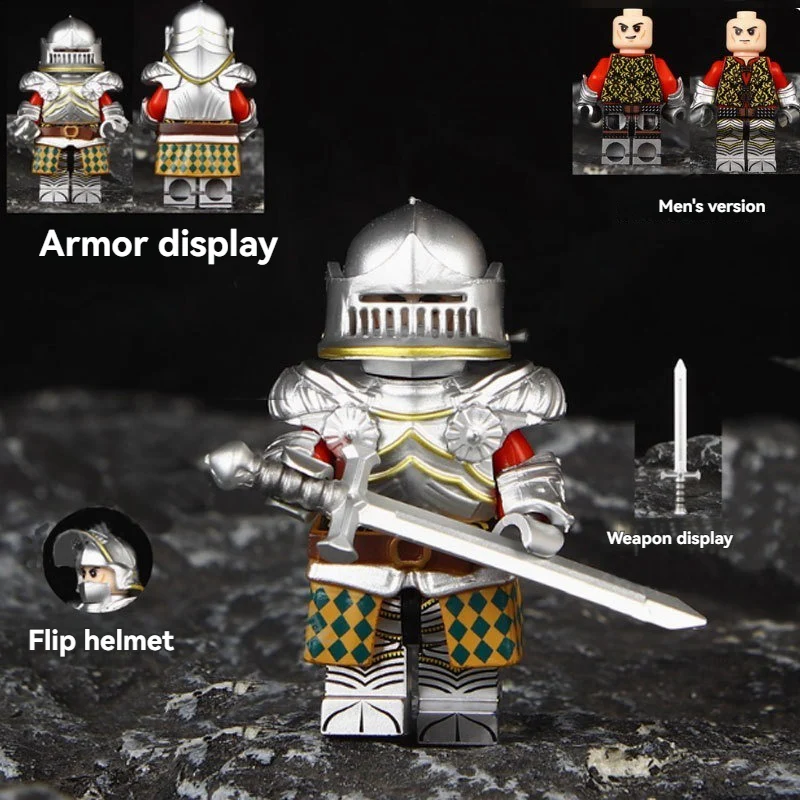 S128 S129 Medieval Castle Gothic Knights Minifigures - Image 4