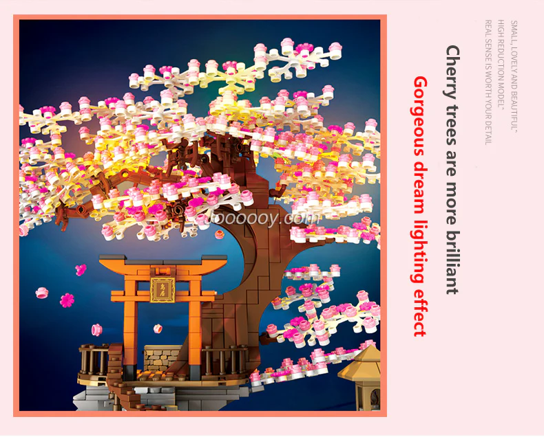 SEMBO Half Mountain Cherry Blossoms 601076 - Image 5