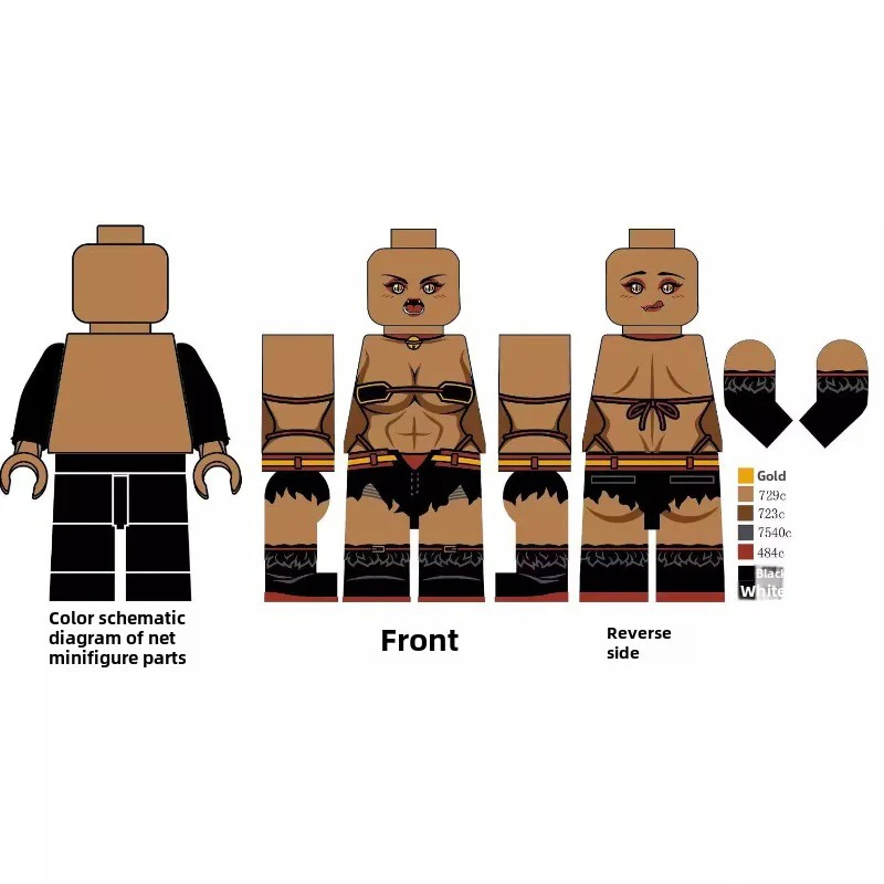 SG01-04 sexy girl Minifigures - Image 3
